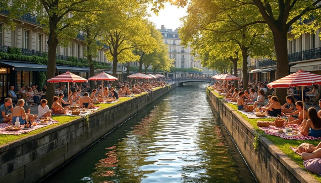 découvrez le canal saint-martin, le lieu idéal pour les amateurs de pique-niques urbains, alliant ambiance conviviale et cadre pittoresque au cœur de la ville.