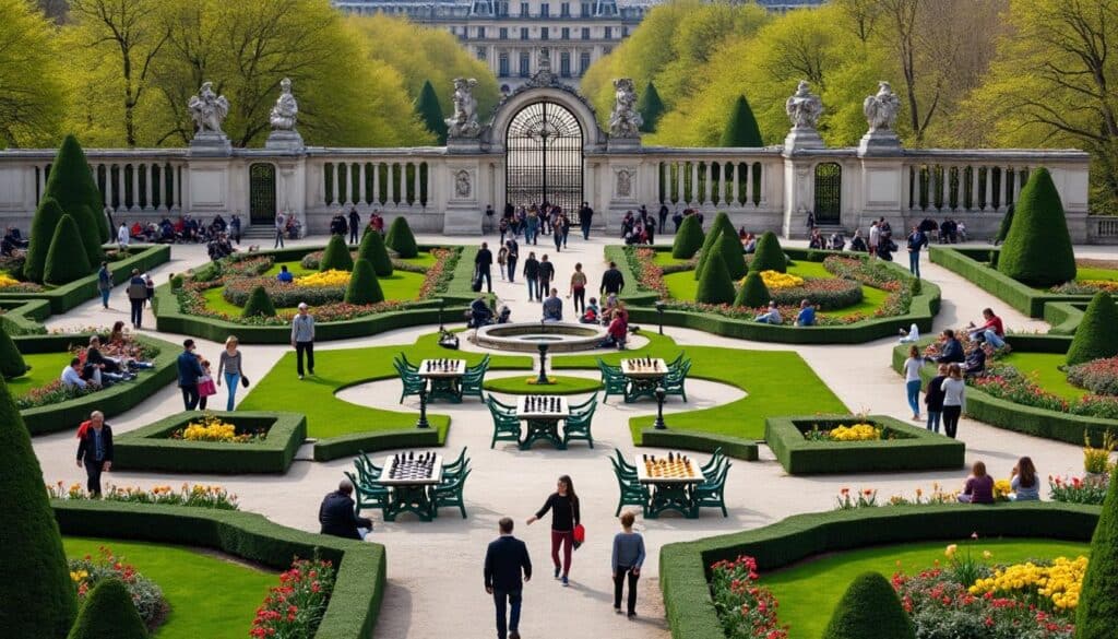 découvrez le jardin du luxembourg, un lieu emblématique où les joueurs d'échecs passionnés se retrouvent et les promeneurs peuvent profiter d'une promenade paisible au cœur de paris.