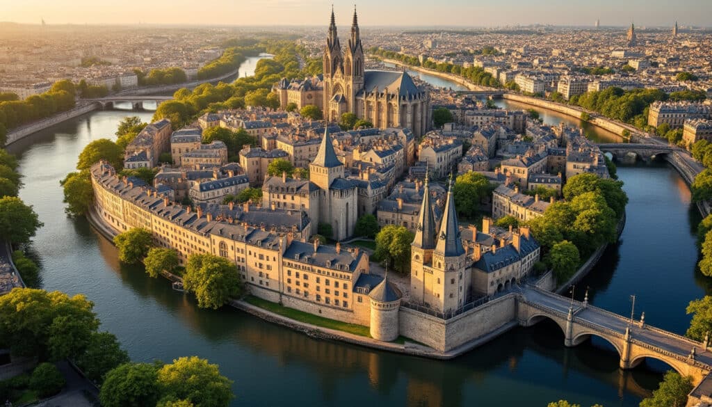 découvrez l'île de la cité, cœur historique et berceau de lutèce, un lieu emblématique riche en histoire et en patrimoine au centre de paris.