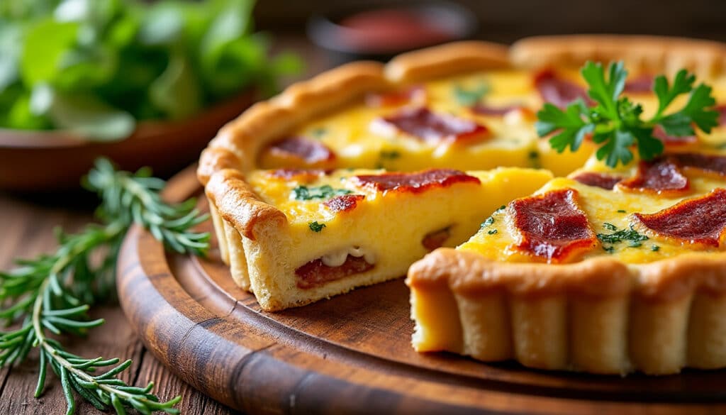 découvrez la quiche lorraine des traiteurs, un classique incontournable de la gastronomie française, alliant tradition et saveurs authentiques.
