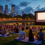 profitez chaque été du cinéma en plein air de la villette, un rendez-vous incontournable qui réunit les passionnés de cinéma sous les étoiles.