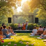 découvrez le parc floral, un écrin bucolique où se déroulent des concerts de jazz estivaux, alliant nature et musique pour des soirées inoubliables.